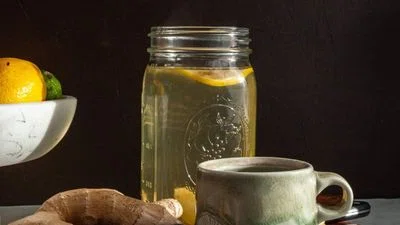 Fresh Ginger Tea (with Lemon and Honey)