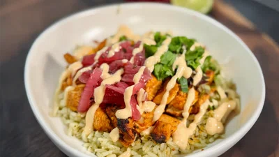 High-Protein Chicken Al Pastor Bowls