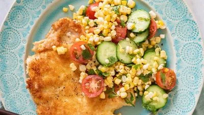 Chicken Paillard with Summer Salad
