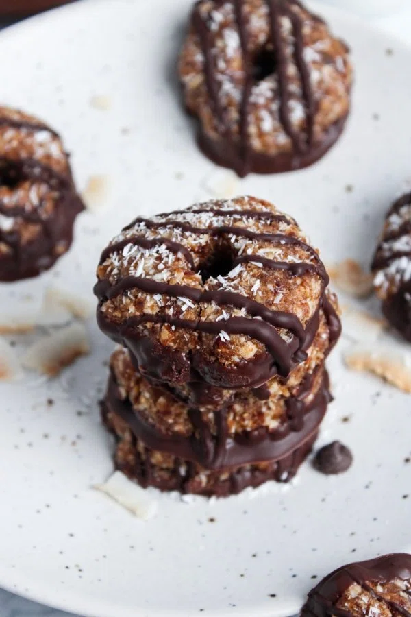 Healthy No-Bake Samoa Cookies cover