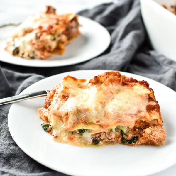 Leftover Vegetable Italian Chicken Lasagna Recipe cover