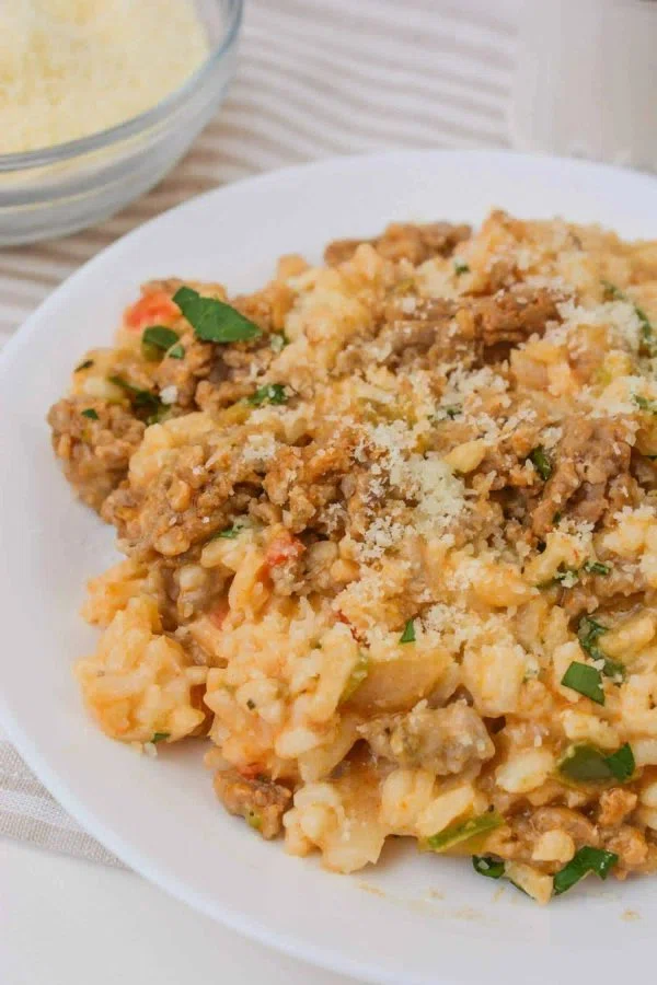 Easy Sausage Risotto cover