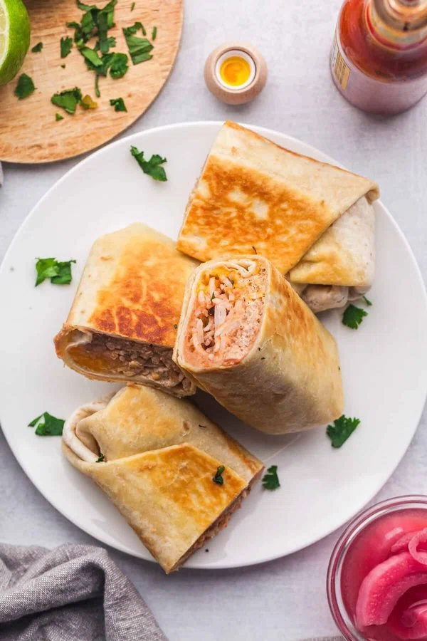 Cheesy Bean and Rice Burrito cover