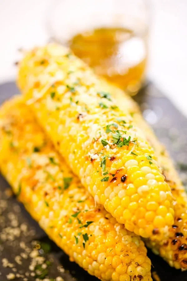 Garlic Parmesan Grilled Corn on the Cob cover