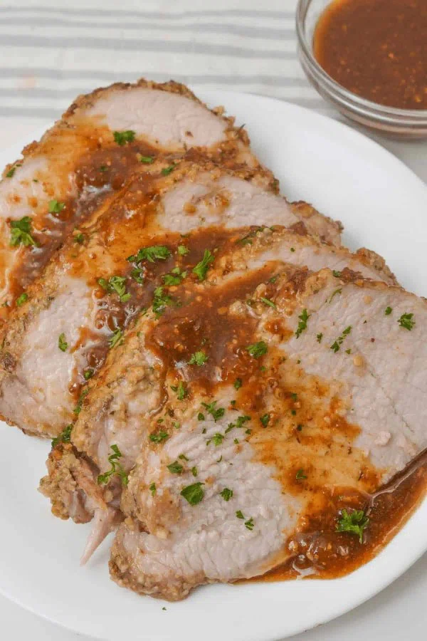 Crock Pot Pork Tenderloin with Parmesan Sauce cover