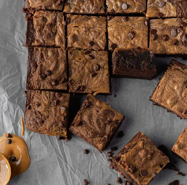 Brown Butter Brownies with Peanut Butter cover