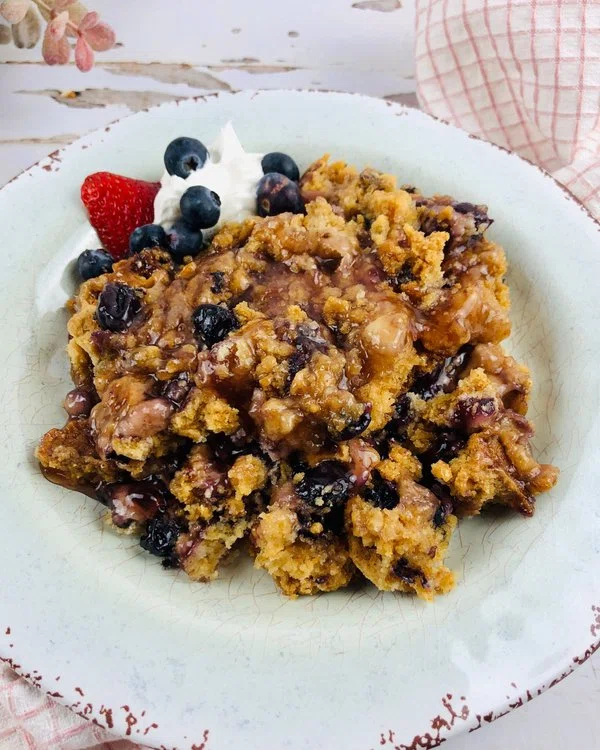 Mixed Berry Cobbler with Cake Mix cover