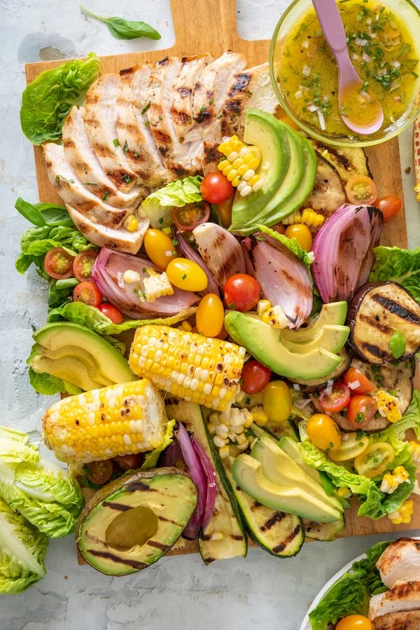 Grilled Chicken, Vegetable and Avocado Salad cover