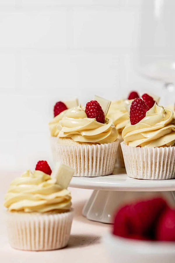 White Chocolate Raspberry Cupcakes cover
