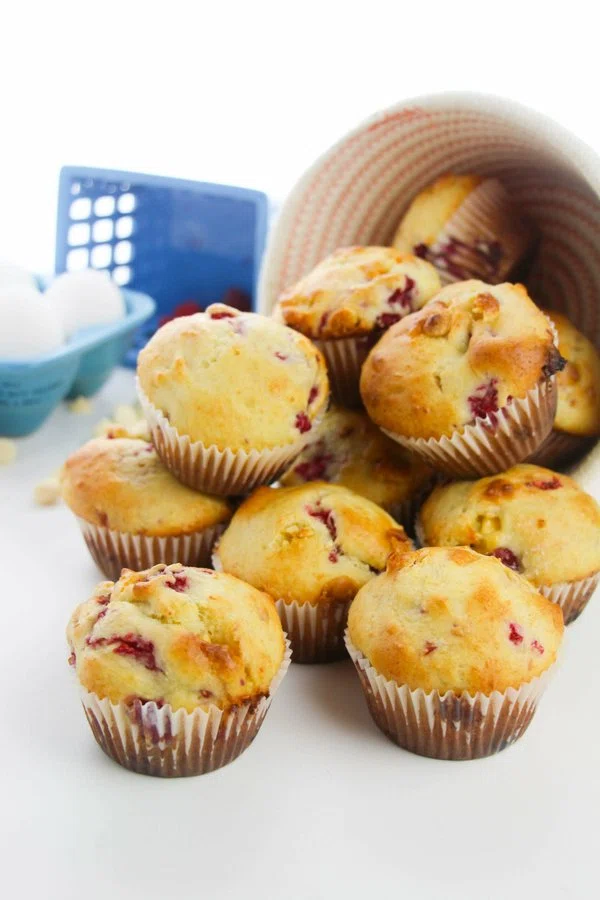 White Chocolate and Raspberry Muffins cover