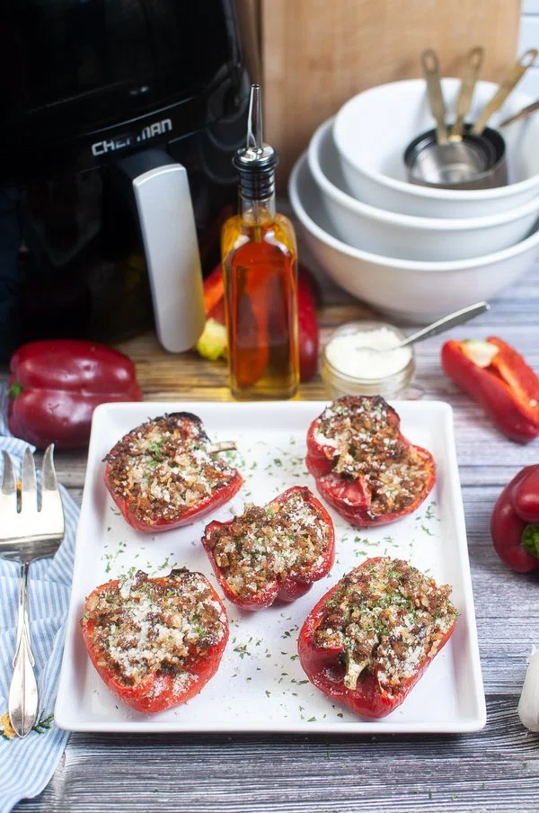 Air Fryer Stuffed Peppers cover