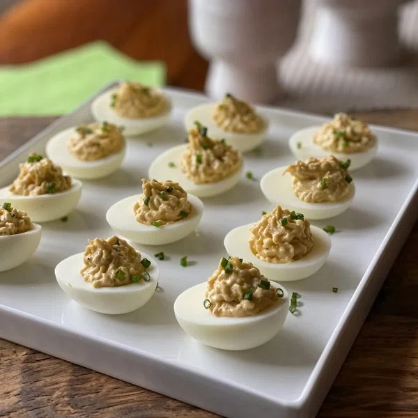 Crab Claw Deviled Eggs cover