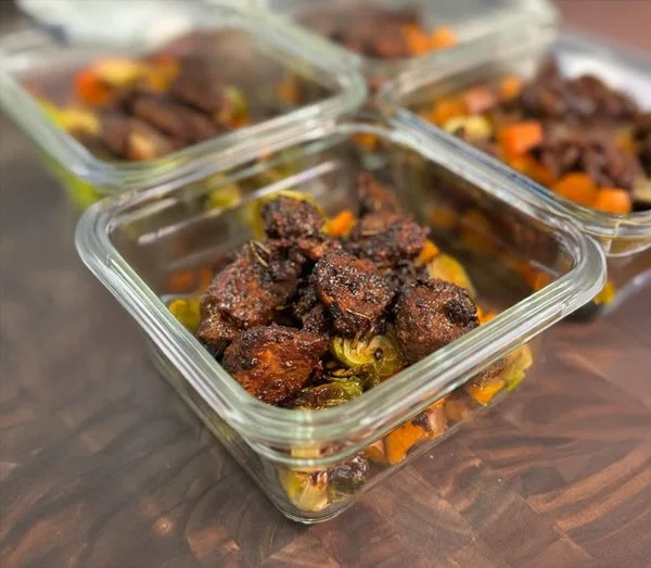 High Protein Balsamic Chicken Meal Prep cover