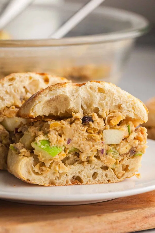 Chickpea Chicken Salad with Tahini-Mustard Dressing cover