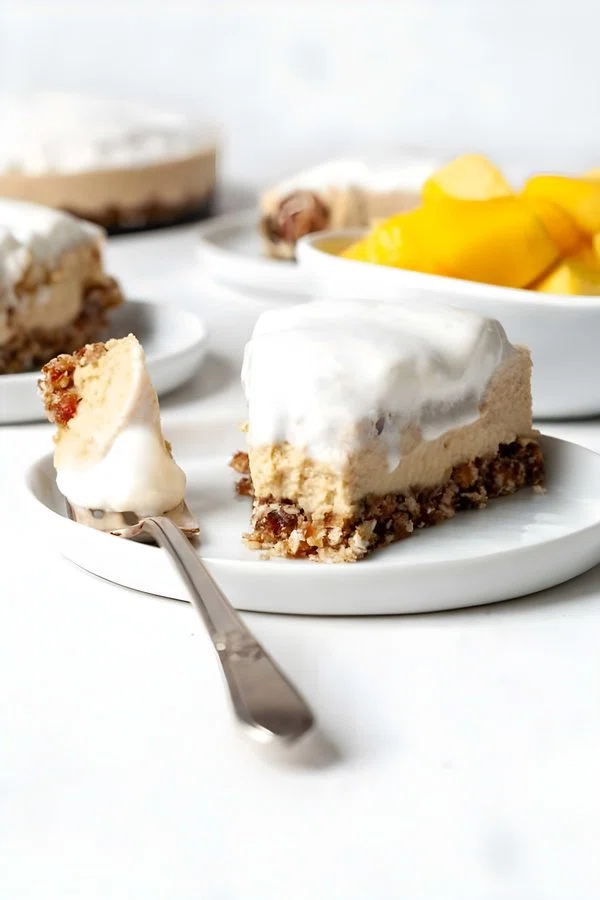 Vegan Mango Cheesecake (No Bake & Raw) cover