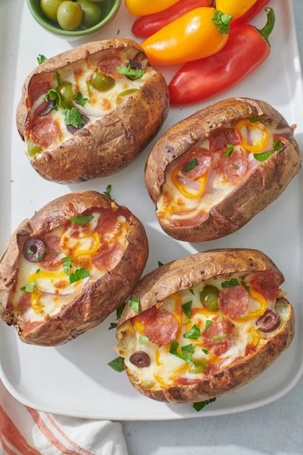 Pizza Stuffed Potatoes cover