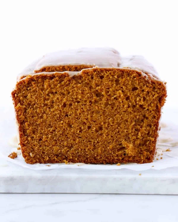 Moist Pumpkin Bread with Vanilla Glaze cover