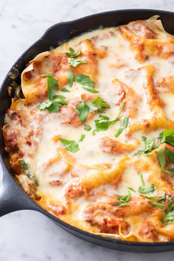 Vegetarian Skillet Lasagna cover