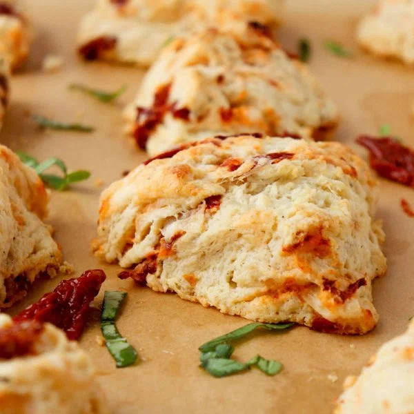 Smoked Cheddar Sun-Dried Tomato Scones cover