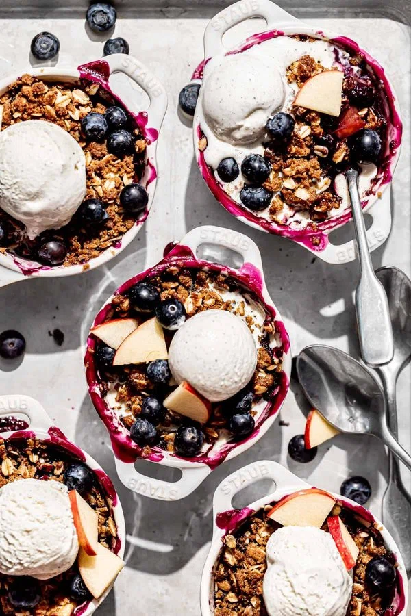 Individual Blueberry and Apple Crumble cover