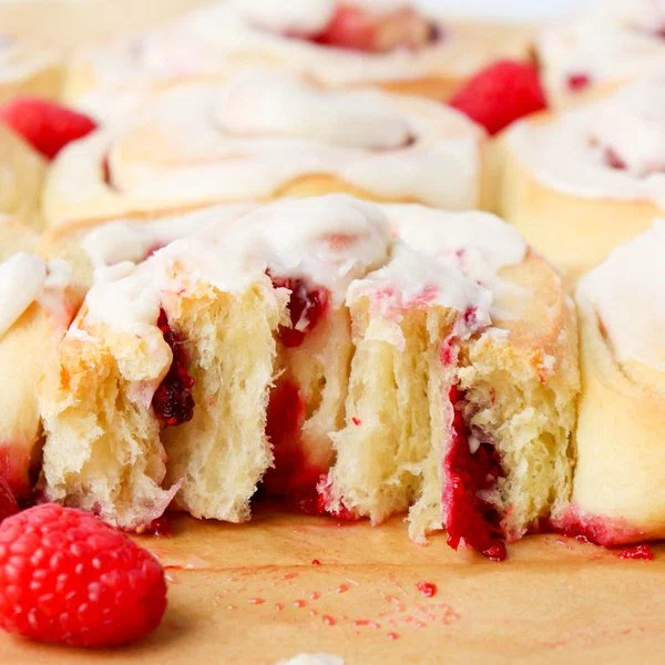 Raspberry Brioche Sweet Rolls cover
