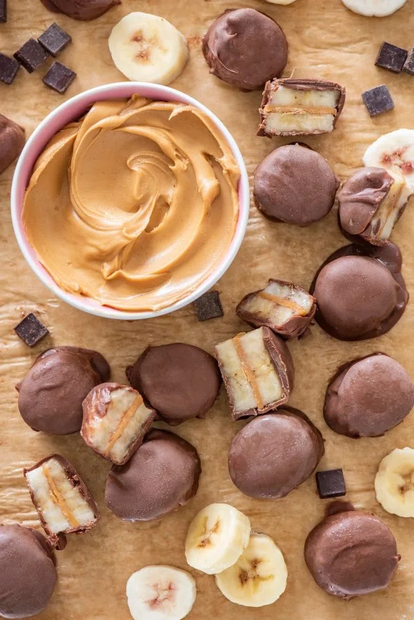Frozen Chocolate Peanut Butter Banana Bites cover