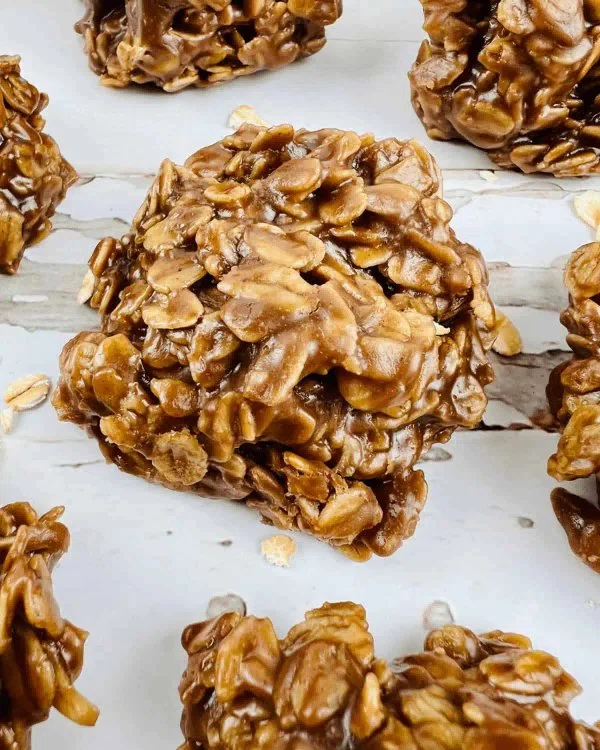 Chocolate No Bake Peanut Butter Oatmeal Cookies cover
