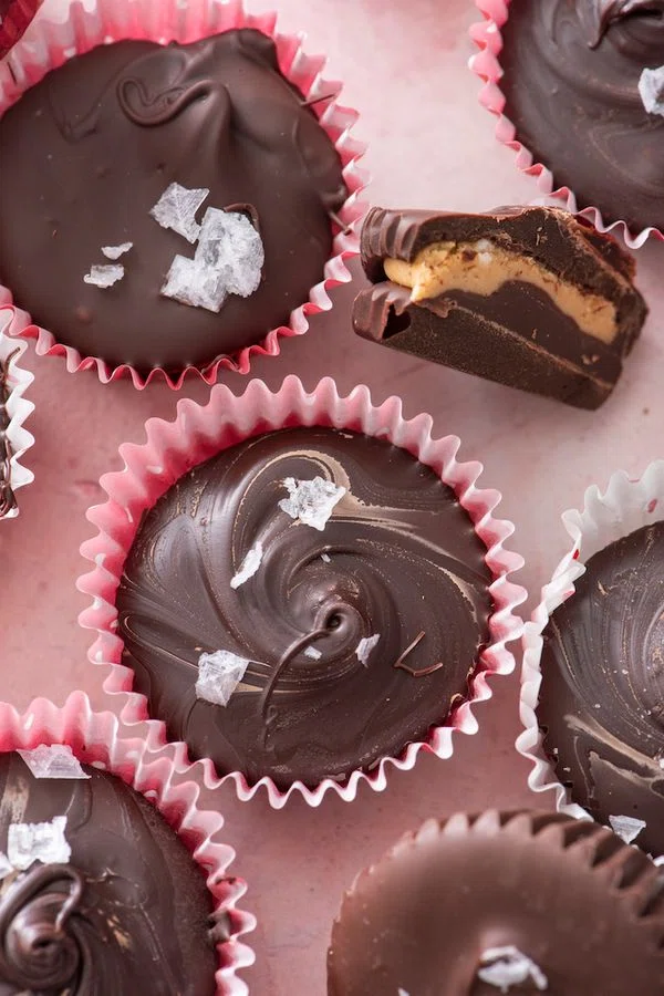 Chocolate Peanut Butter Cups with Sea Salt cover