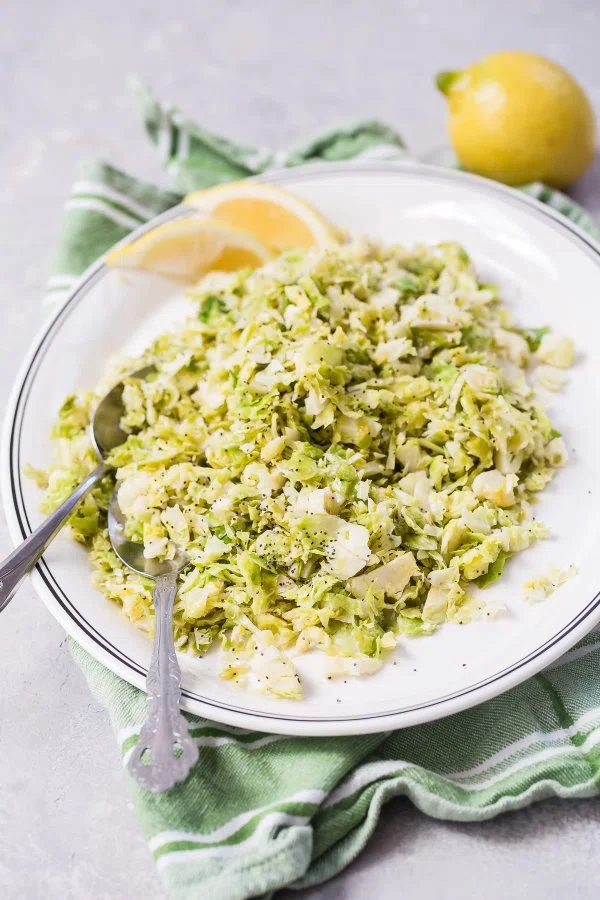 Shredded Brussels Sprouts with Lemon and Poppy Seeds cover