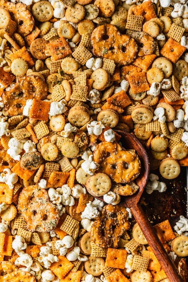 The Best Spicy Ranch Snack Mix cover