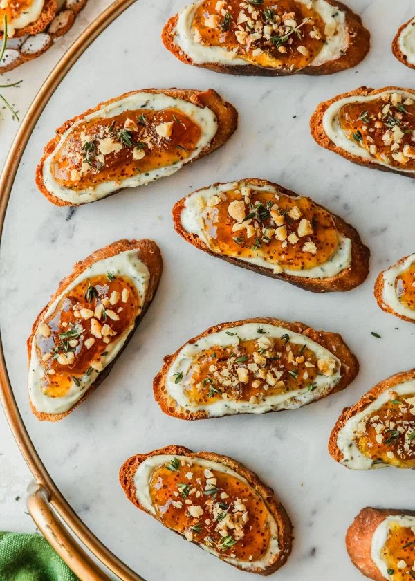 Figgy Goat Cheese Crostini with Honey cover