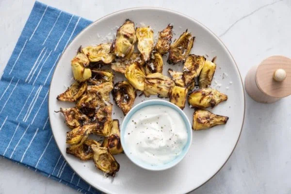 Crispy Air Fryer Artichoke Hearts cover