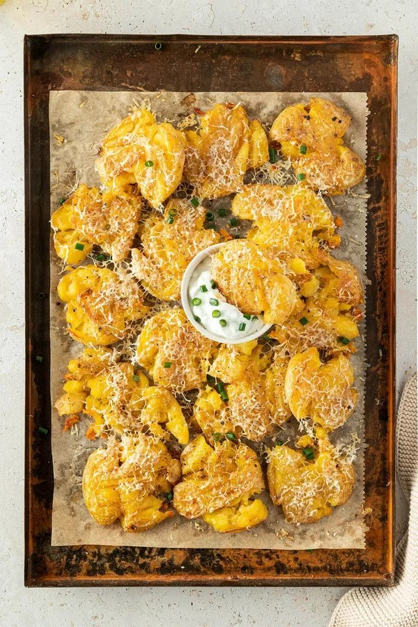 Oven-Baked Smashed Potatoes cover