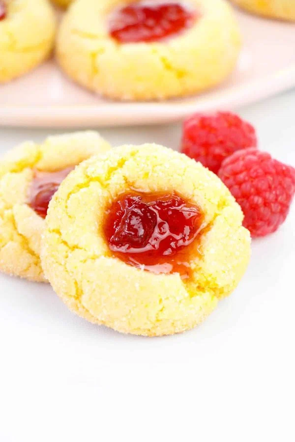 Raspberry Lemon Thumbprint Cookies cover