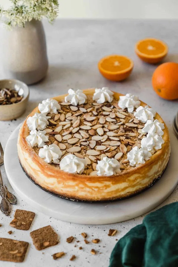Mascarpone Cheesecake With Orange & Amaretto cover