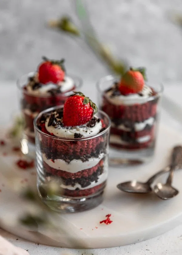 Cheesecake Red Velvet Trifles cover