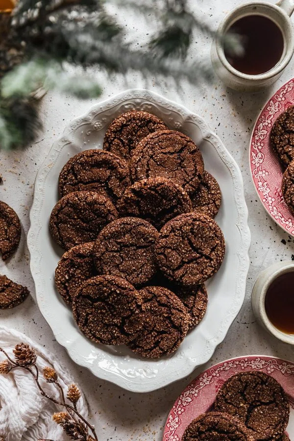 The Best Chewy Chocolate Gingerbread Cookies cover