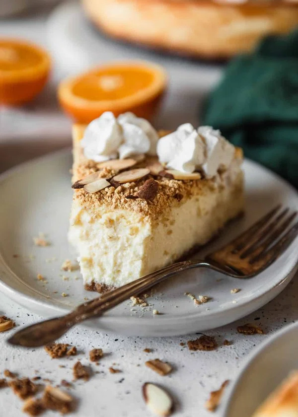 Mascarpone Cheesecake With Orange & Amaretto cover