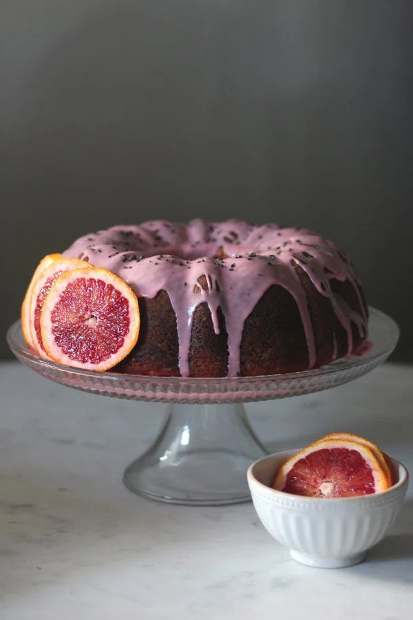 Black Sesame + Blood Orange Pound Cake cover