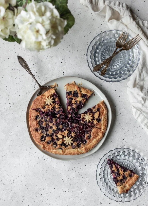 Blueberry Galette With Hazelnut Frangipane cover
