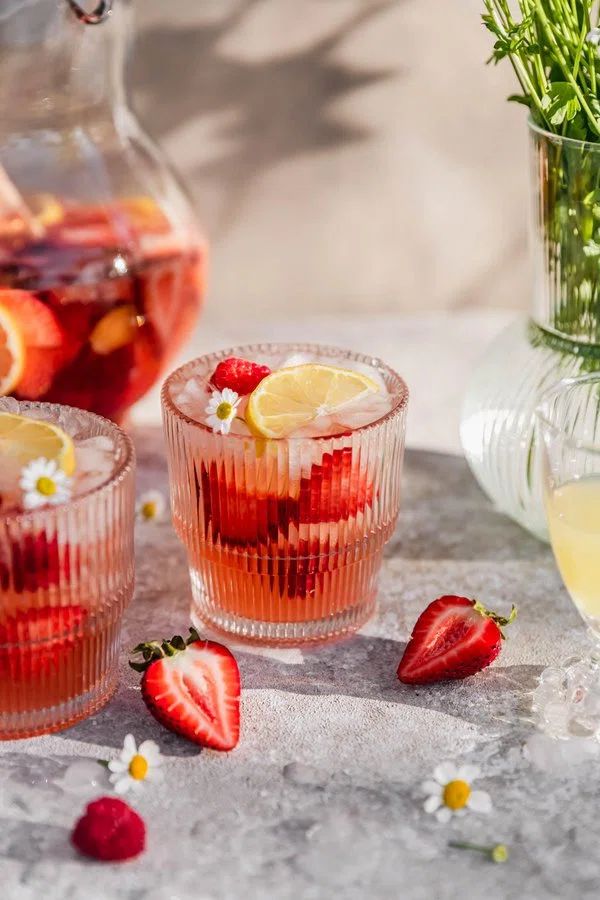 Rosé Sangria With Berries & Lemon cover