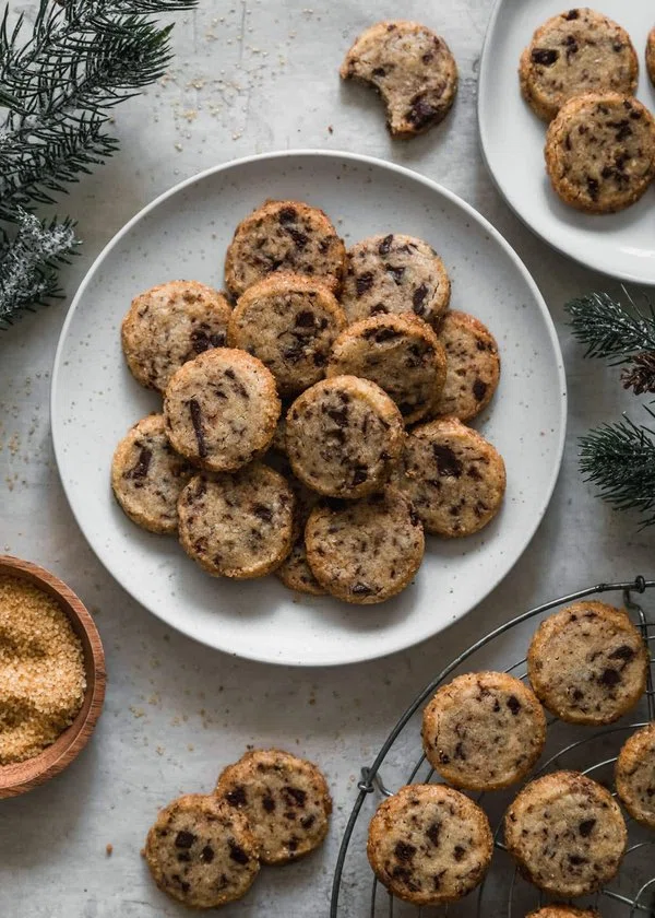 Cardamom Chocolate Chunk Shortbread Cookies cover