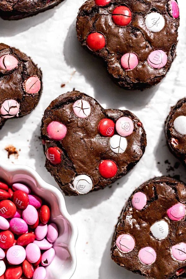 Valentine's M&M Brownies cover
