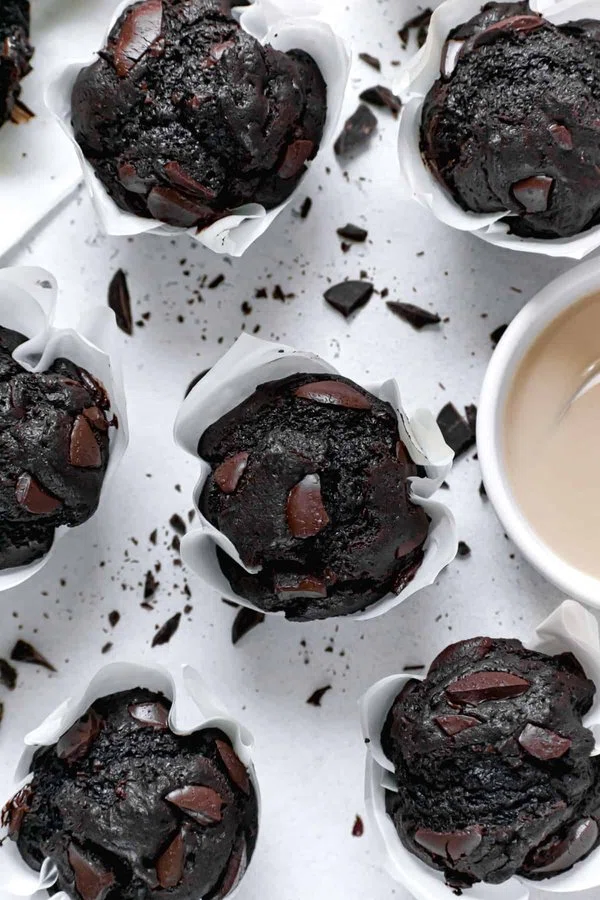Double Chocolate Tahini Muffins cover
