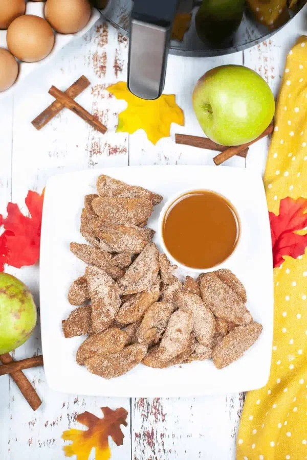 Pumpkin Spice Air Fryer Apples cover