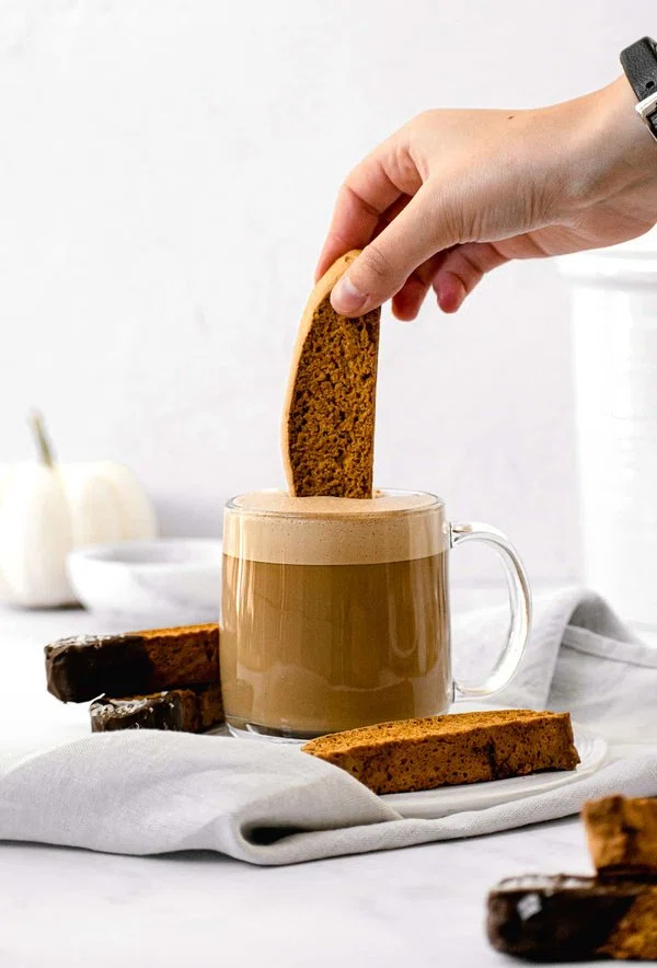 Chocolate Dipped Pumpkin Biscotti cover
