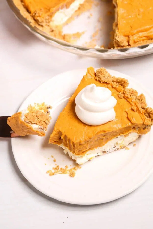 Double Layer Cream Cheese Pumpkin Pie cover