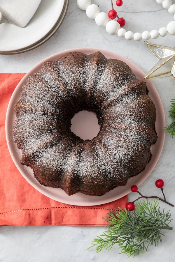 Chocolate Graham Fresh Gingerbread Bundt Cake cover