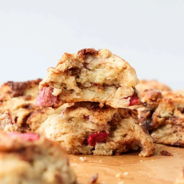 Cinnamon Rhubarb Scones cover