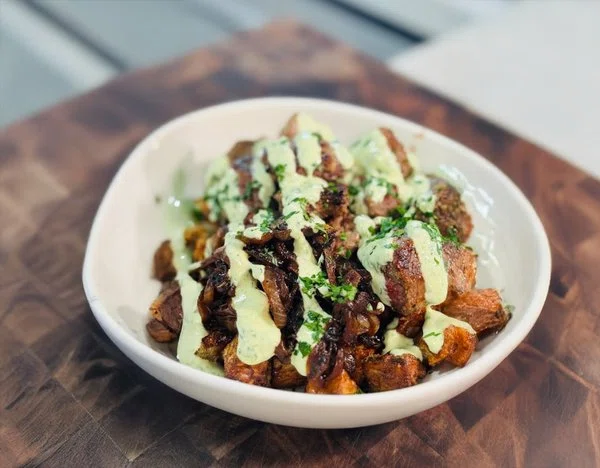 Garlic Herb Steak & Parmesan Potato Bowls cover